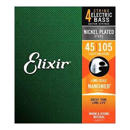 Elixir 14077 Bass Medium Nanoweb 045 - 105