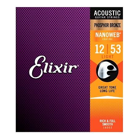 Elixir 16052 Acoustic Phosphor Bronze L 12-53