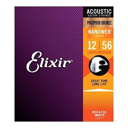 Elixir 16077 Acoustic Phosphor Bronze LM 12-56