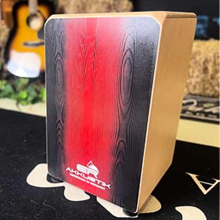 ERakkustik Cajon Typ 1 SRS schwarz-rot-schwarz