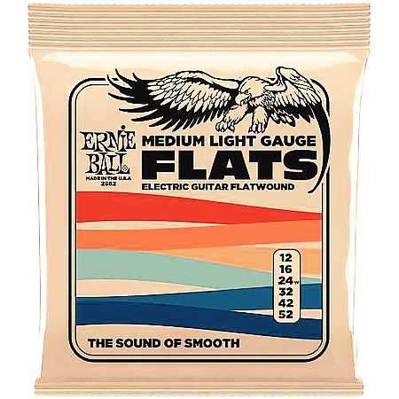 Ernie Ball EB2582 E-Gitarren Saiten 12-52 Slinky Flatwound Medium