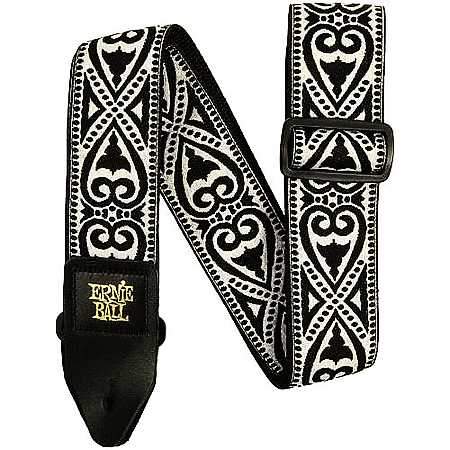 Ernie Ball EB5345 Gurt Jacquard Black Heart