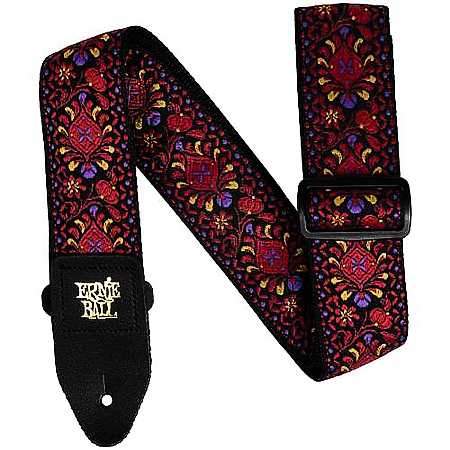 Ernie Ball EB5369 Gurt Jacquard Crimson Royal Bloom 