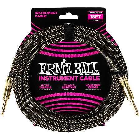 Ernie Ball EB6432 Kabel Gewebe Pay Dirt 5,49m