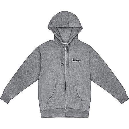 Fender Spaghetti Small Logo XL Hoodie Athletic Gray