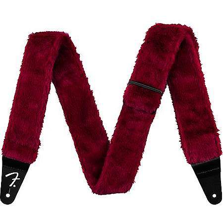 Fender Pudel Plüsch Gurt Red