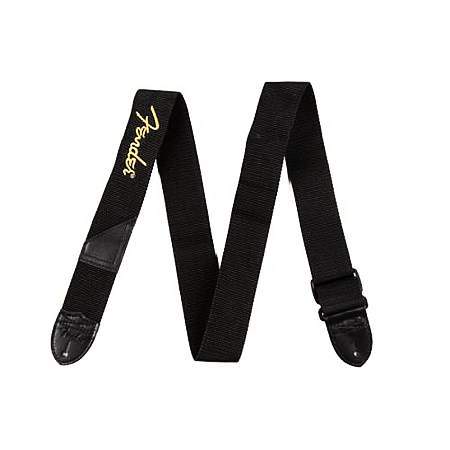 Fender Gurt Poly Black Logo Yellow