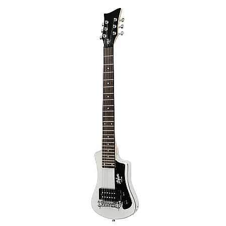 Höfner Shorty E-Gitarre Metallic Silber