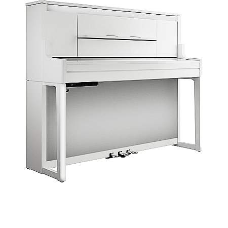 Roland LX-9 PW E-Piano Polish White Bundle/Set inkl Aufbau