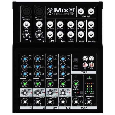 Mackie Mix8 8-channel Compact Mixer