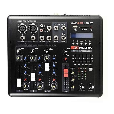 Mark Max 4 FX USB BT Mixer