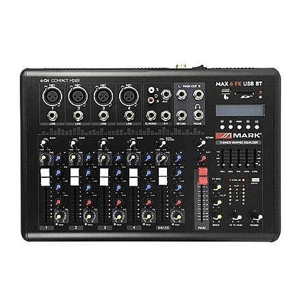 Mark Max 6 FX USB BT Mixer