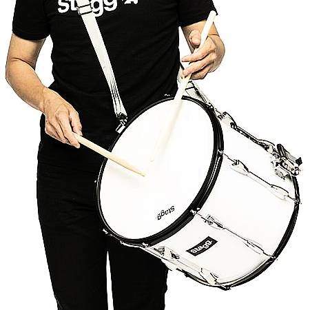 Stagg Trommel Weiß mit Gurt MATD-1310