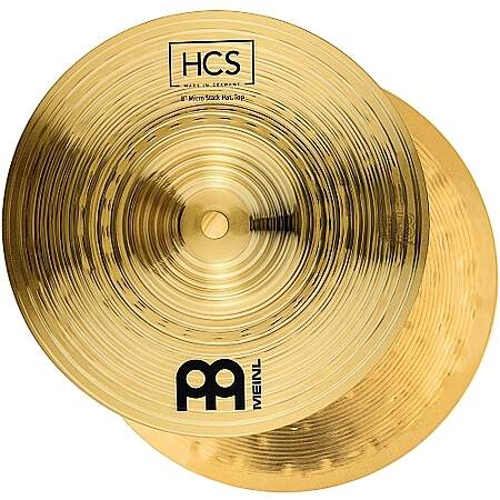 Meinl 8'' HCS Micro Stack Hi-Hat Pair Brass