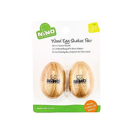 Nino Wood Egg-Shaker small Paar Holz
