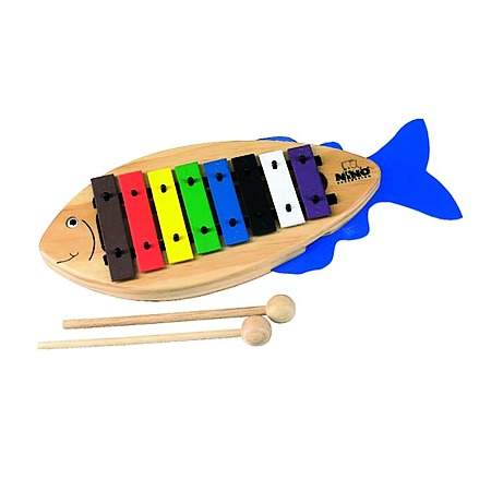 Nino Glockenspiel Fisch inkl. Schlägel und Liederbuch