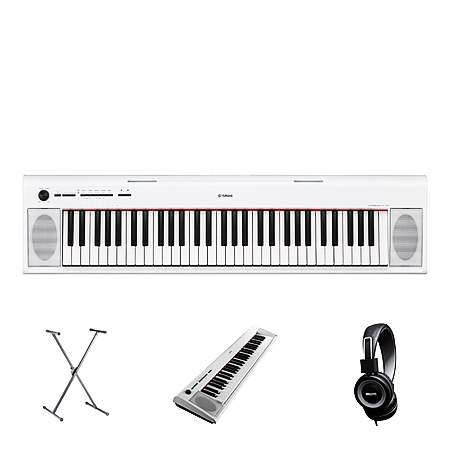 Yamaha NP-12 WH SET Portable Piano weiss