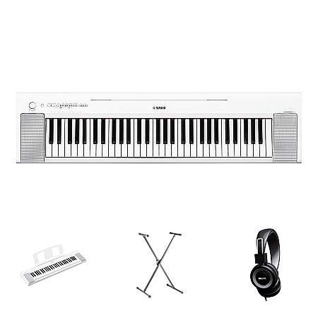 Yamaha NP-15 WH Portable Piano weiß Bundle/Set