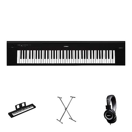 Yamaha NP-35 B Portable Piano schwarz Bundle/Set