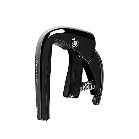 Ortega True Note Capo Black Chrome Curved