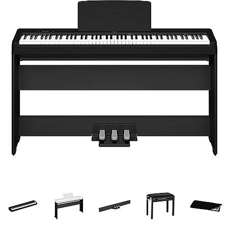 Yamaha P-145 BK Stage Piano Home Set/Bundle