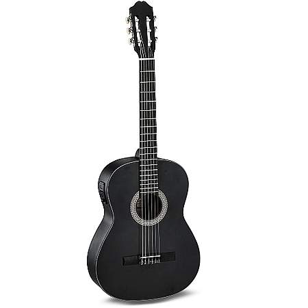 Gewa Cataluna 4/4 schwarz Konzertgitarre mit PU