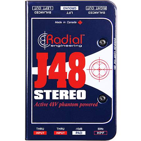 Radial J48 Stereo aktive DI Box