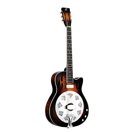 Ortega RRG50CE-SSB Resonator Flamed Maple Sunset Burst
