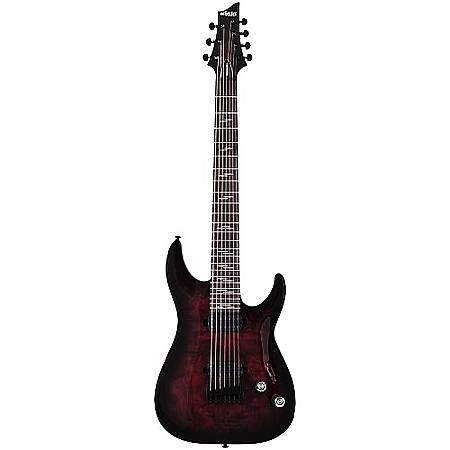 Schecter Omen Elite 7 E-Gitarre Black Cherry Burst