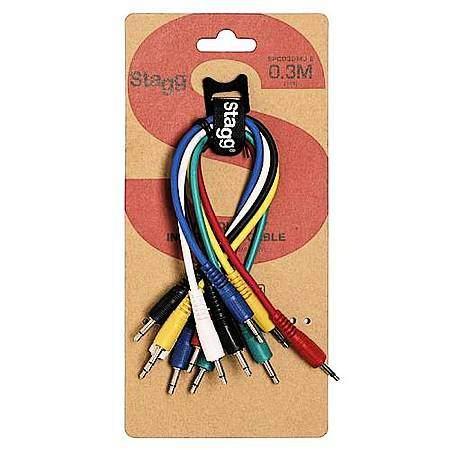 Stagg Patch-Kabel 6x mKl-mKl mono 30cm