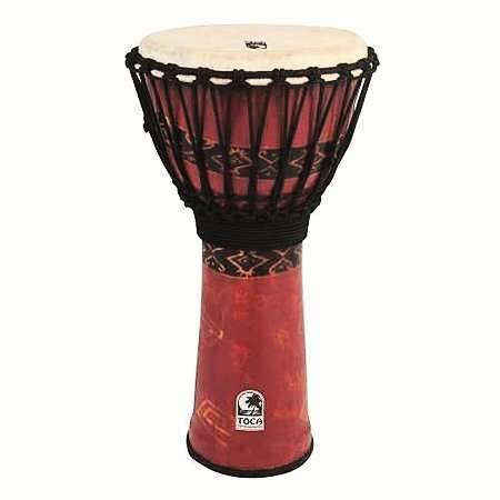 Toca SFDJ-9RP Djembe Freestyle Bali Red  9