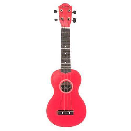 Noir U1S-RD Sopranukulele Rot