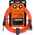 Boss BIC-10A OR Instrumentenkabel WKl-Kl 3m Orange 