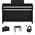 Yamaha CLP-825 B Digital Piano Black Bundle/Set