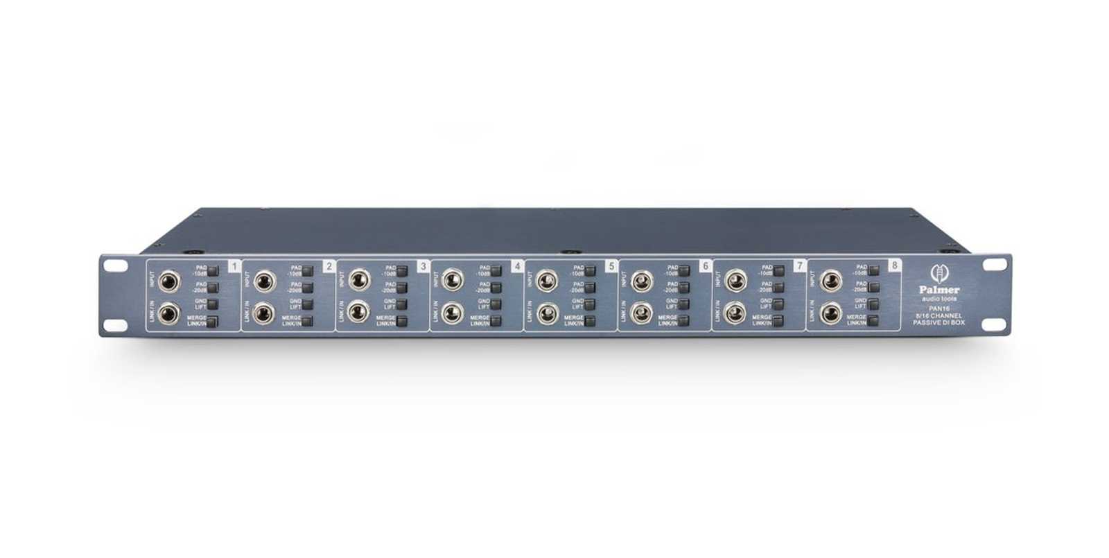 Palmer Pro PAN 16 DI-Box 8 Kanal passiv 19"
