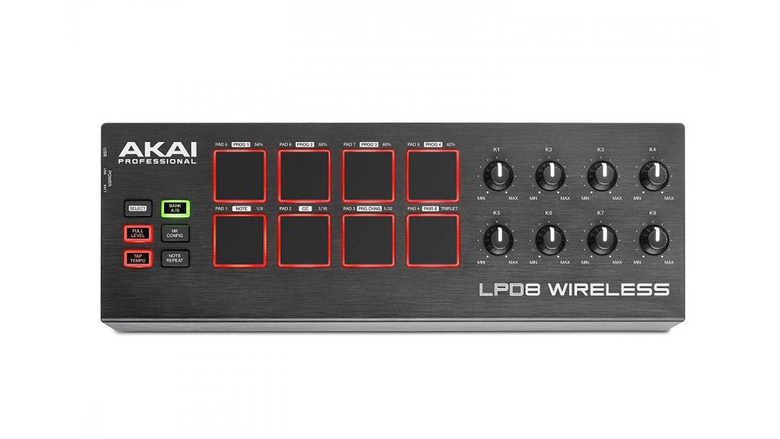 Akai LPD 8 Wireless Midi Controller mit USB und Bluetooth