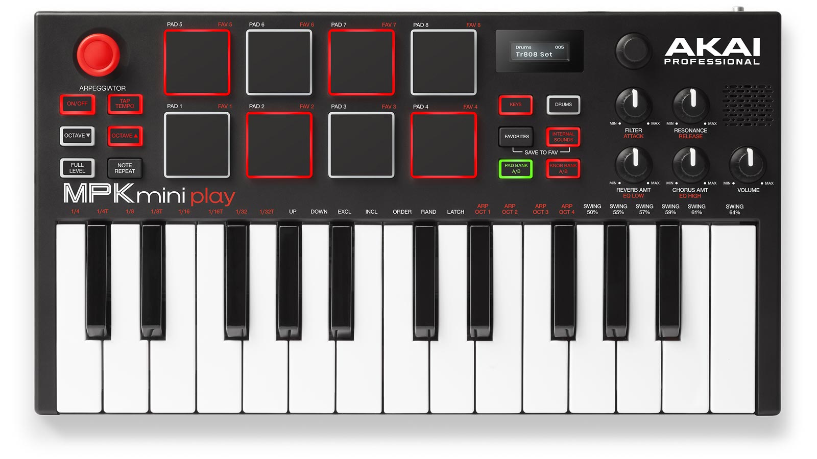 Akai MPK mini Play Standalone USB-MIDI Keyboard