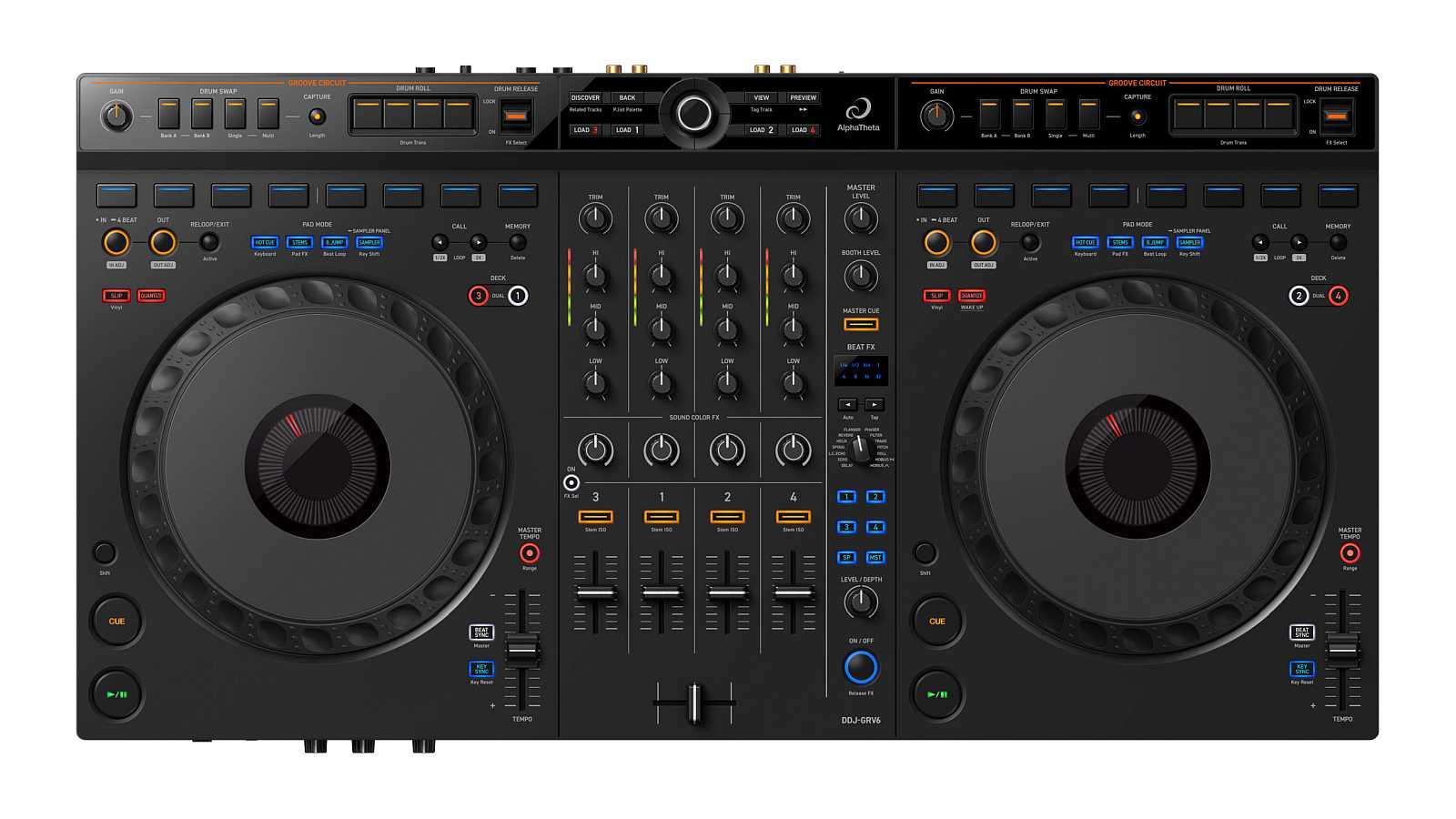 AlphaTheta DDJ-GRV6 DJ-Controller