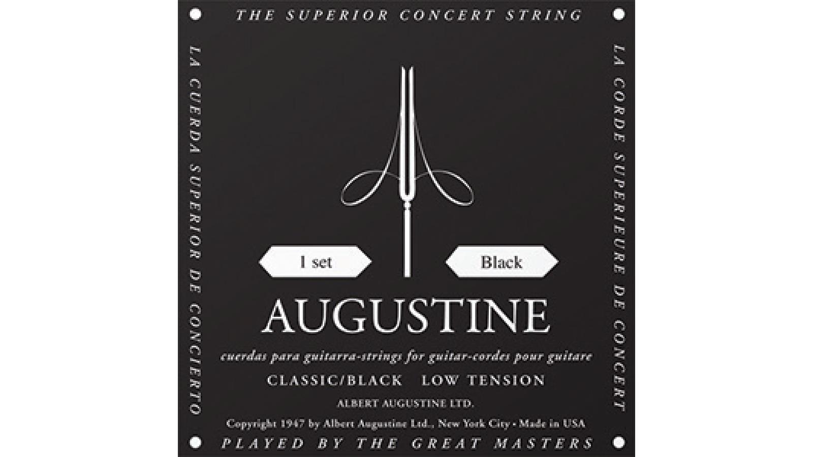 AUGUSTINE BLACK Low Tension Konzertgitarren Saiten