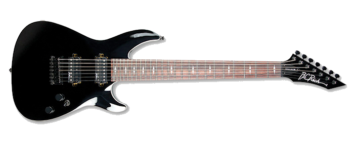 B.C. Rich Villain Escape 7 Black E-Gitarre