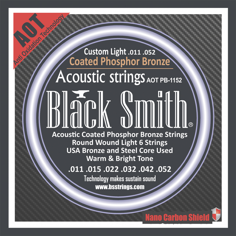 Black Smith APB-1152 Akustik Gitarren Saiten beschichtet 11-52