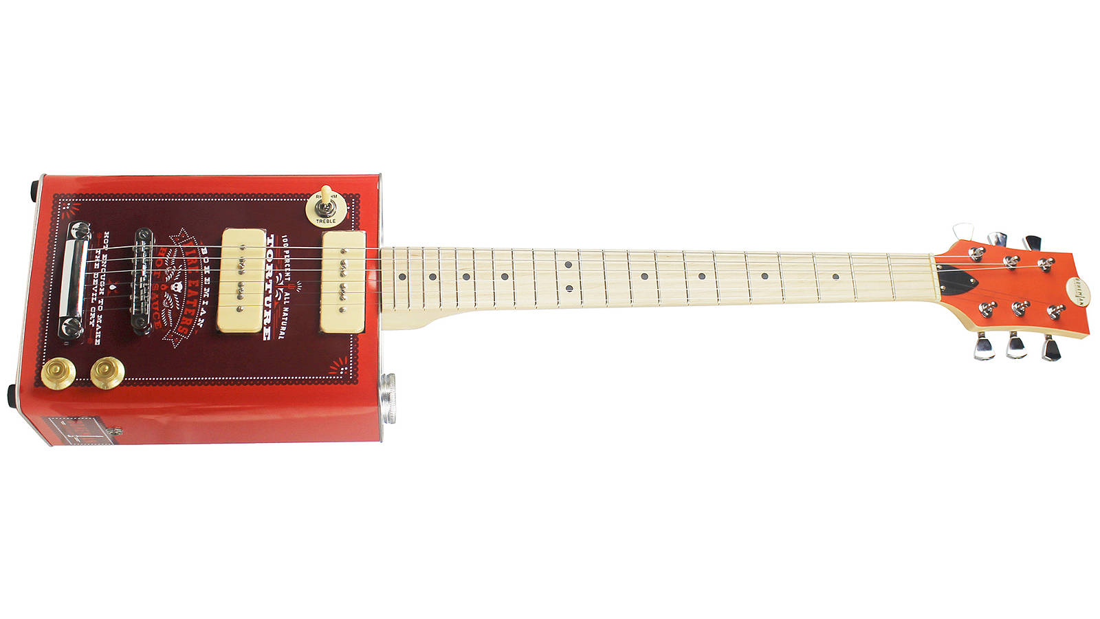 Bohemian BG15HS Oil Can Gitarre Hot Sauce