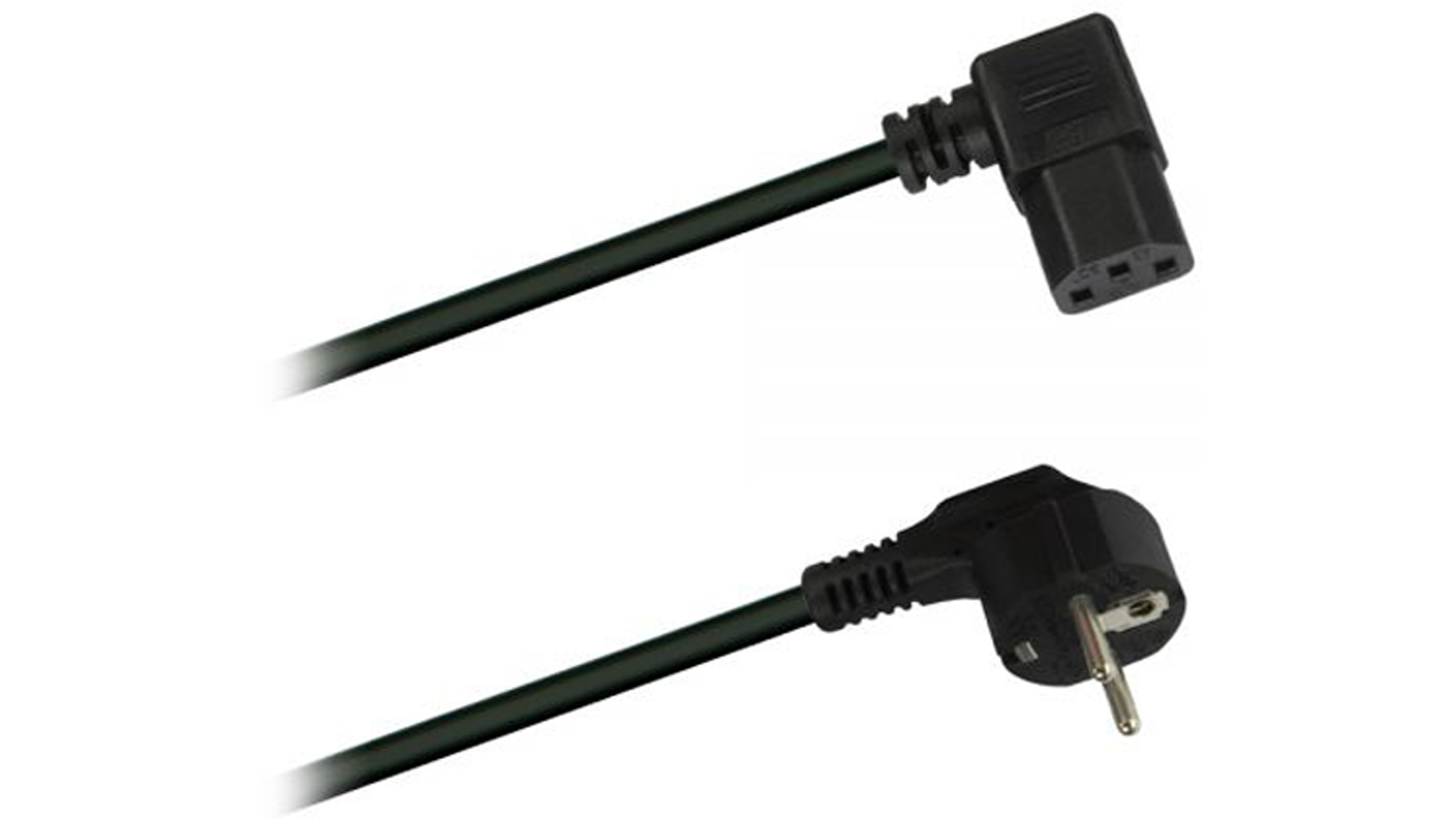 DREITEC Netzkabel Kaltgeräte gewinkelt 3 m 9060