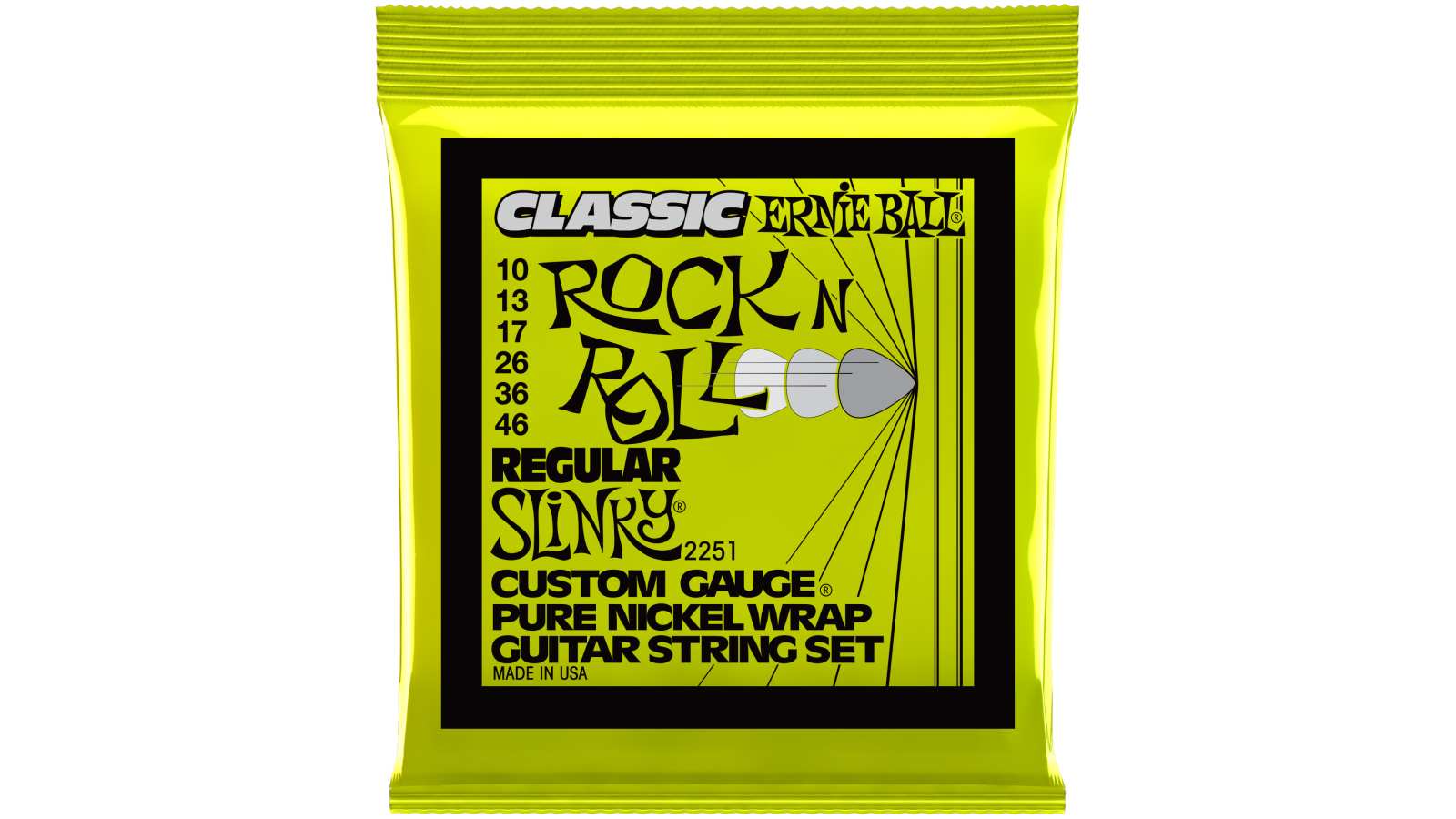 Ernie Ball EB2251 Rock n Roll Regular Slinky Saiten 010-046