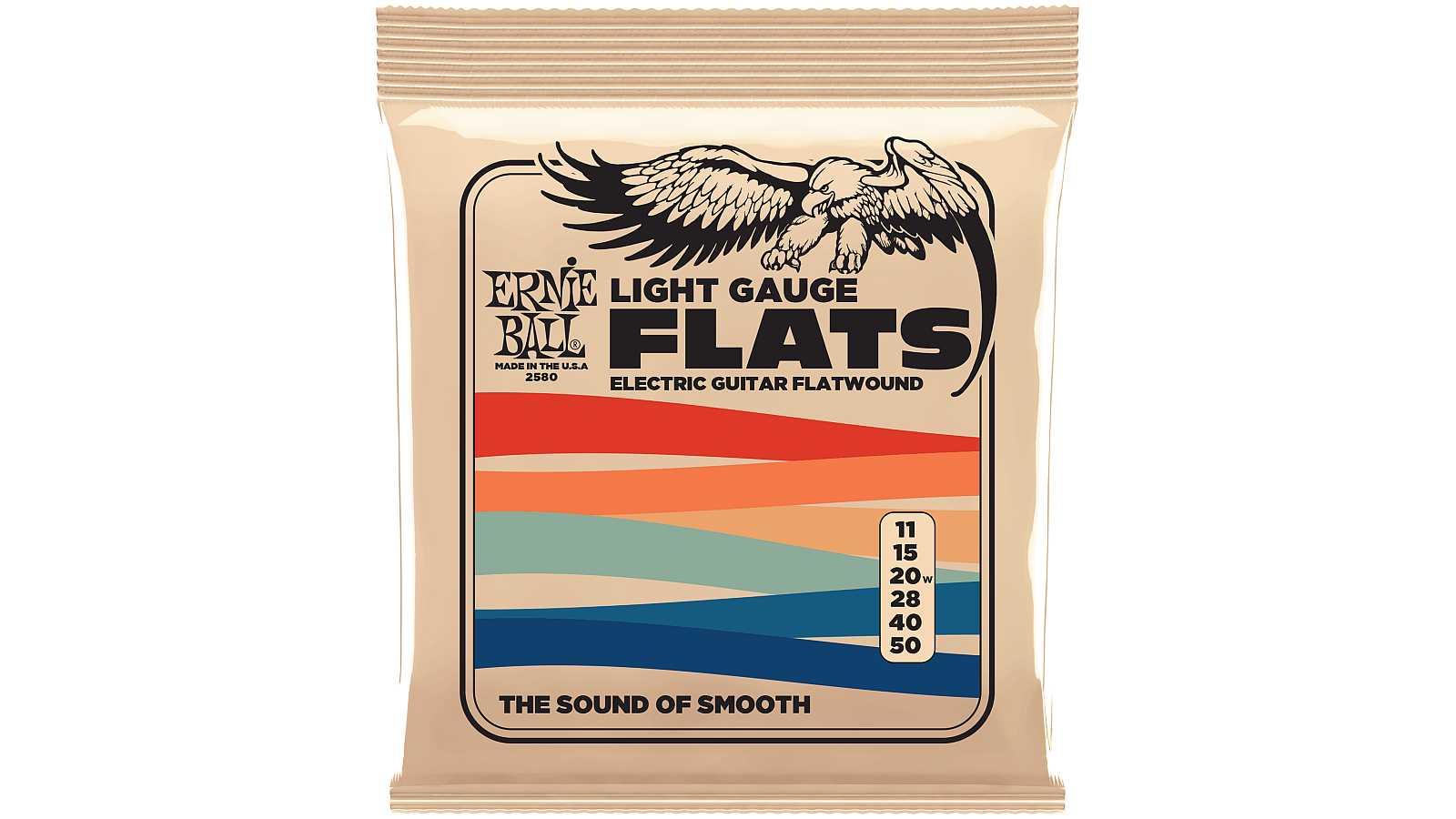 Ernie Ball EB2580 E-Gitarren Saiten 11-50 Slinky Flatwound Light