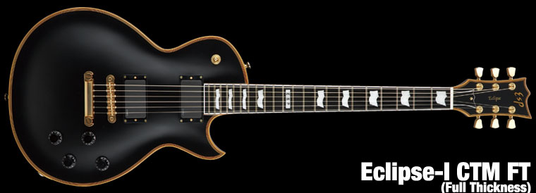 ESP Eclipse I CTM FT Vintage Black E-Gitarre