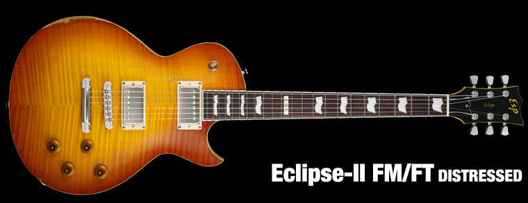 ESP Eclipse II FM FT Distressed VHB E-Gitarre