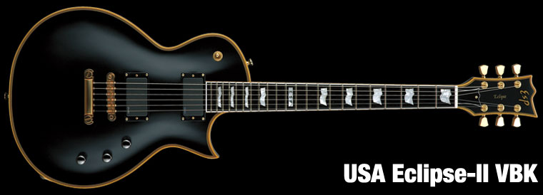 ESP Eclipse II USA Vintage Black E-Gitarre