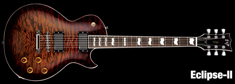 ESP Eclipse II Amber Cherry Sunburst E-Gitarre
