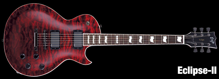 ESP Eclipse II See Thru Black Cherry E-Gitarre